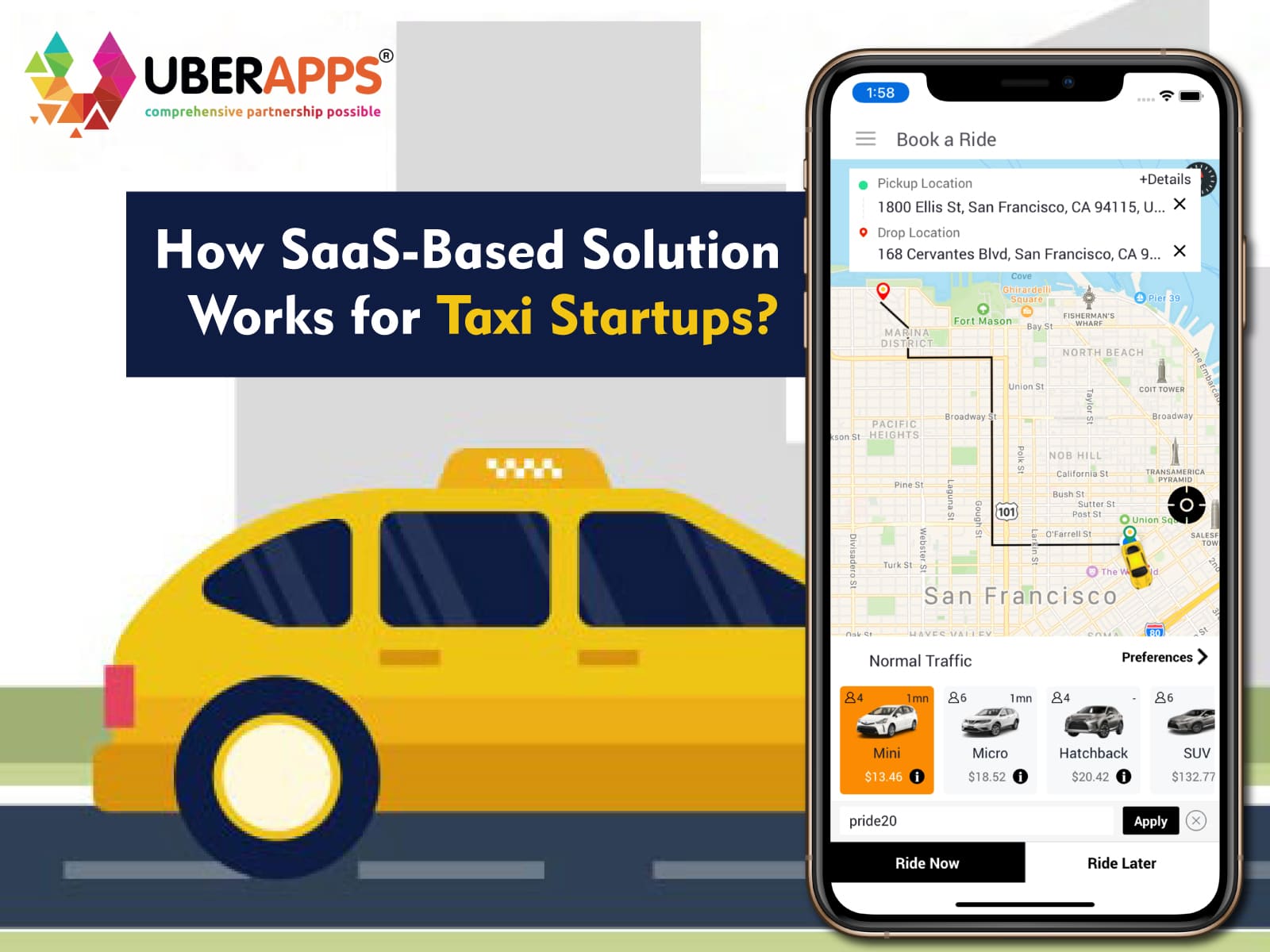 How SaaS-Based Solution Works for Taxi Startups?<