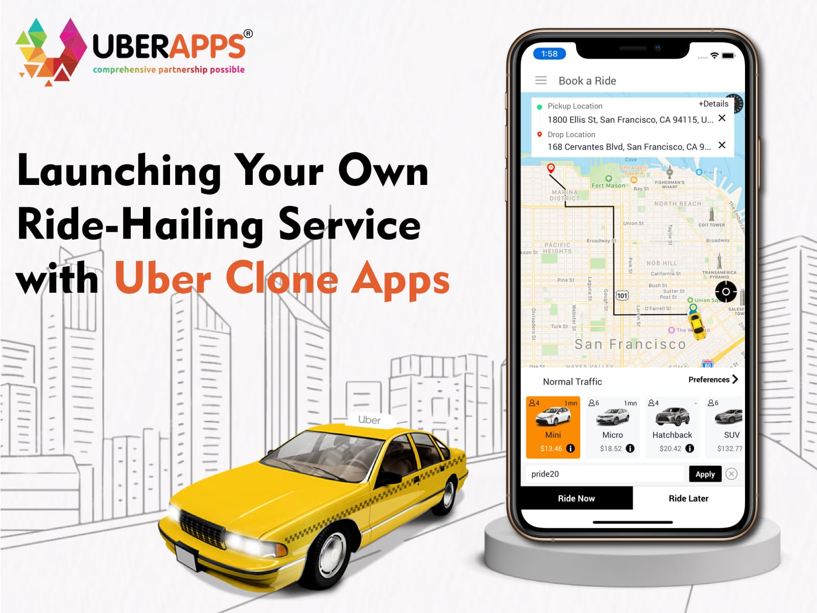 Launching Your Own Ride-Hailing Service with Uber Clone Apps
