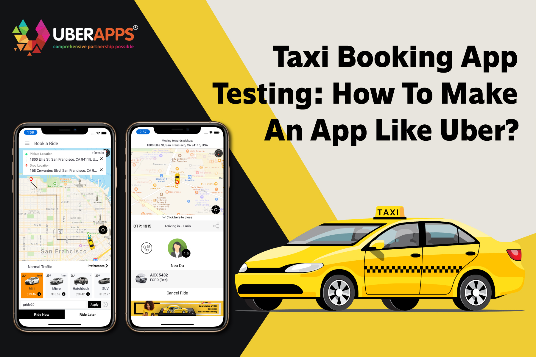 Taxi Booking App Testing