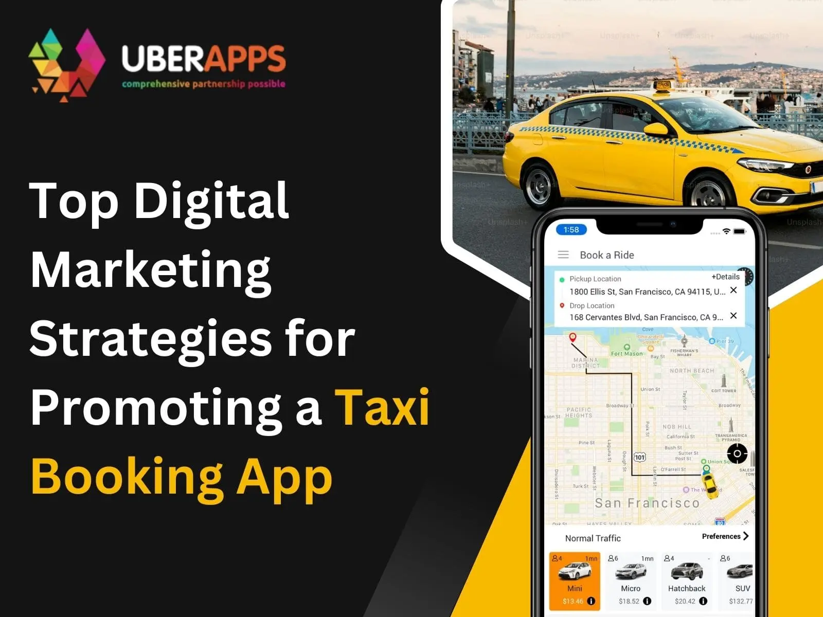 Top Digital Marketing Strategies for Promoting a Taxi Booking App