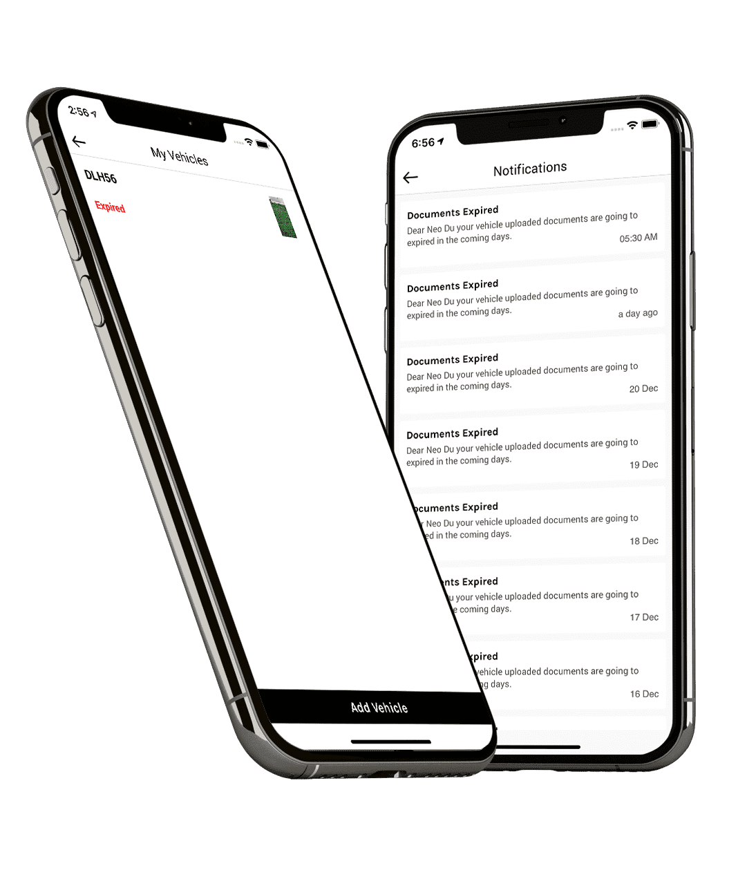 Auto alerts on expiration of documents feature in taxi app